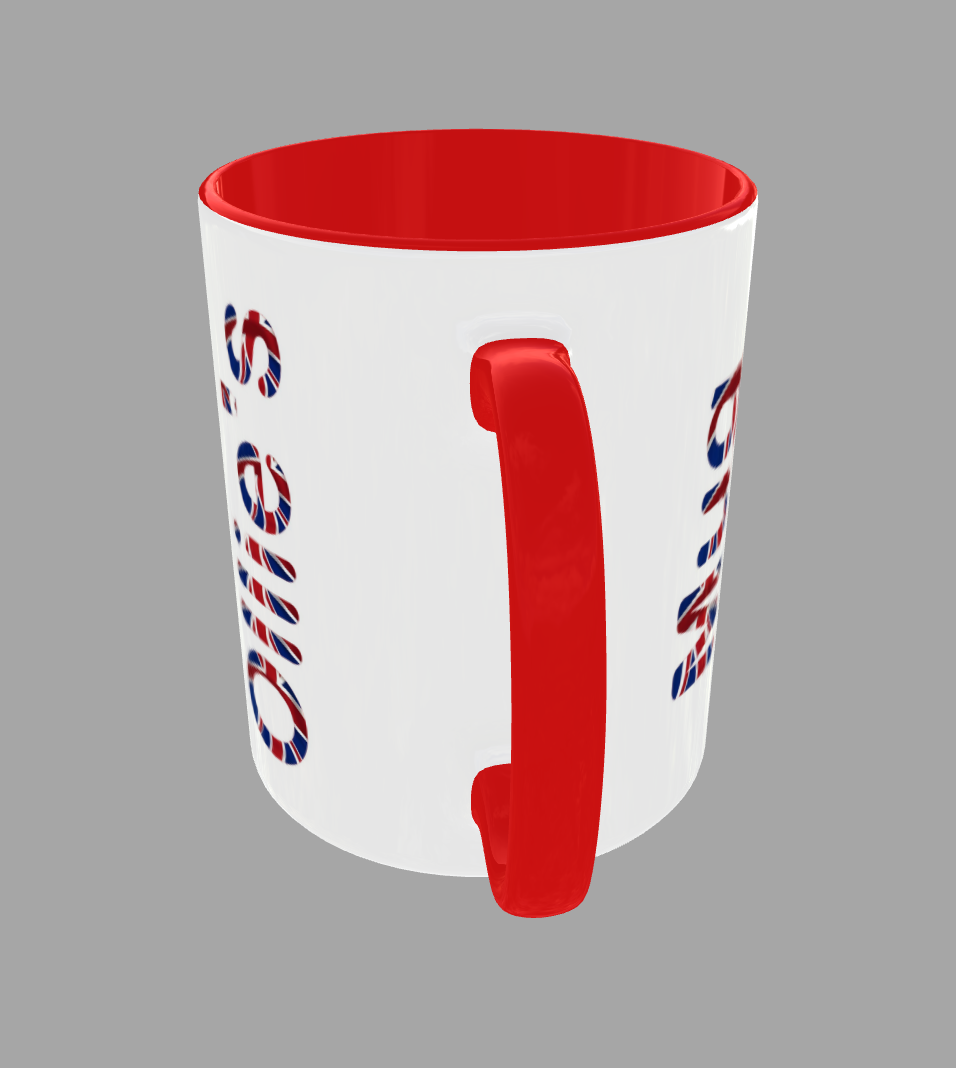 Red White & Blue Scooter Mug (Personalised)